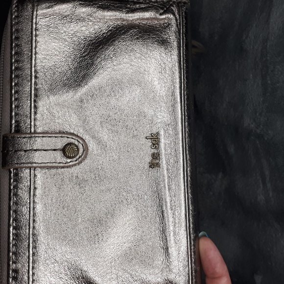 The Sak~Metallic Leather Smart Phone Wallet with Wristlet - Picture 3 of 5